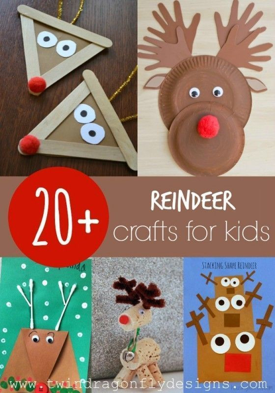 December Crafts For Preschool
 Reindeer craft Reindeer and Craft kids on Pinterest
