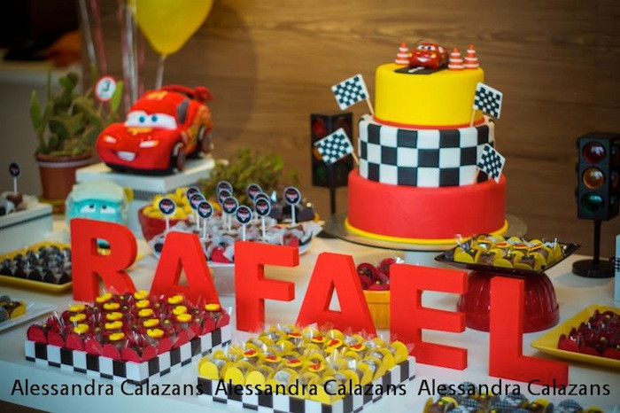 Decorate Car For Birthday
 Kara s Party Ideas Lightning McQueen Cars themed