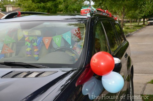 Decorate Car For Birthday
 Surprise your child when they hop in the car on their