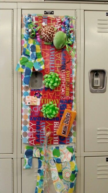 Decorated Lockers For Birthdays
 11 best locker birthday surprise images on Pinterest