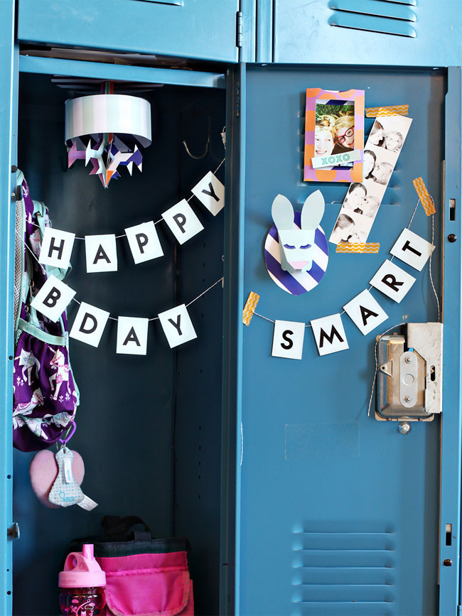 Decorated Lockers For Birthdays
 Mod for School Printable Locker Decorations by Smallful