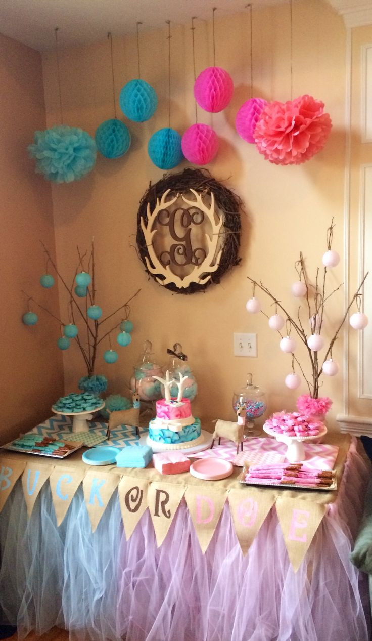 Decoration Ideas For Gender Reveal Party
 31 best Gender Reveal Party Ideas images on Pinterest