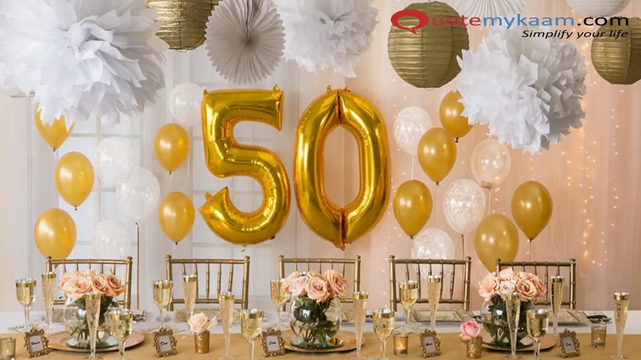 Decorations For 50th Birthday
 50th Birthday Celebration Ideas for a Memorable Bash