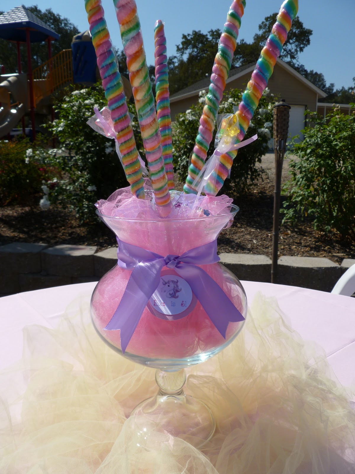 Decorations For A Birthday Party
 Spoonful of Sugar Custom Candy Buffets Whimsical Unicorn