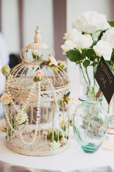 Decorative Bird Cages For Weddings
 bird cage decor LaFiestaEvents