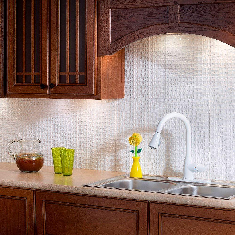 Decorative Kitchen Wall Tiles
 Fasade 24 in x 18 in Terrain PVC Decorative Tile