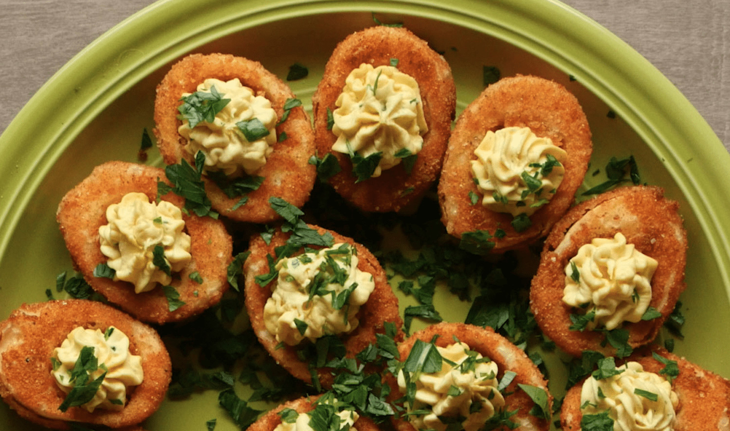 Deep Fried Buffalo Deviled Eggs
 These Buffalo Fried Deviled Eggs Are The Perfect Party App