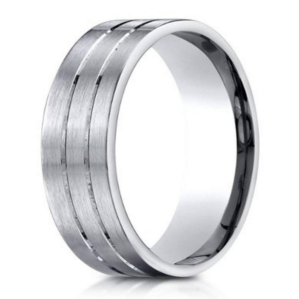 Designer Mens Wedding Bands
 Men’s Designer 950 Platinum Wedding Ring with Polished