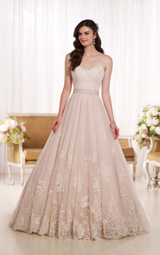 Designer Wedding Gown
 Lace on Tulle Designer Wedding Dress