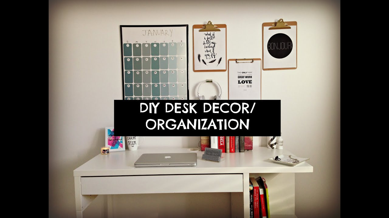 Desk Decor DIY
 Cute Cheap and Easy DIY Desk Decor & Organization