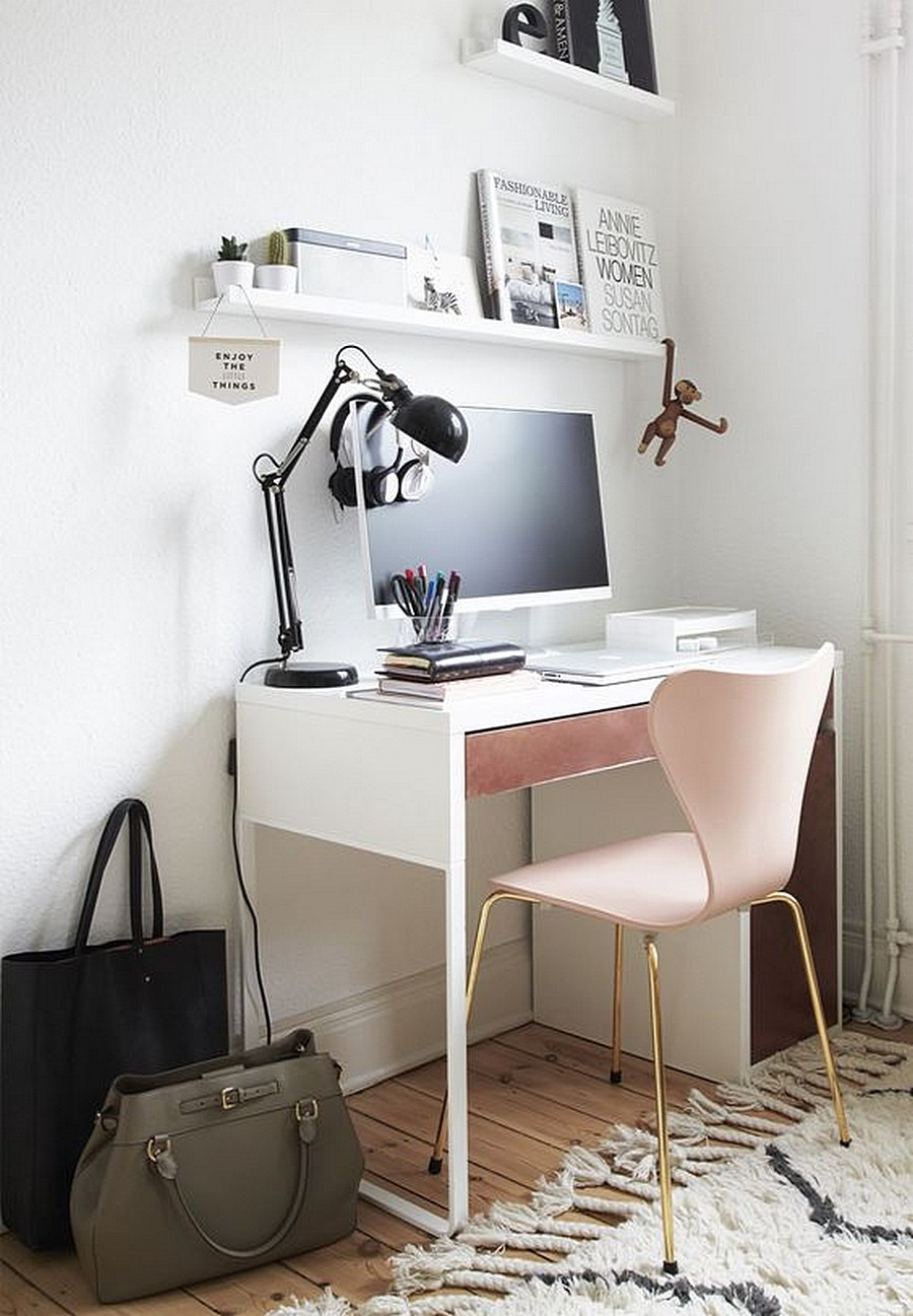 Desk For Small Bedroom
 12 Creative Workspace Ideas with Micke Desk from IKEA