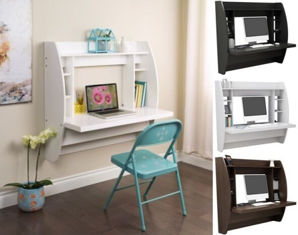 Desk For Small Bedroom
 Wall Mounted Floating puter Student Desk Kids Desks