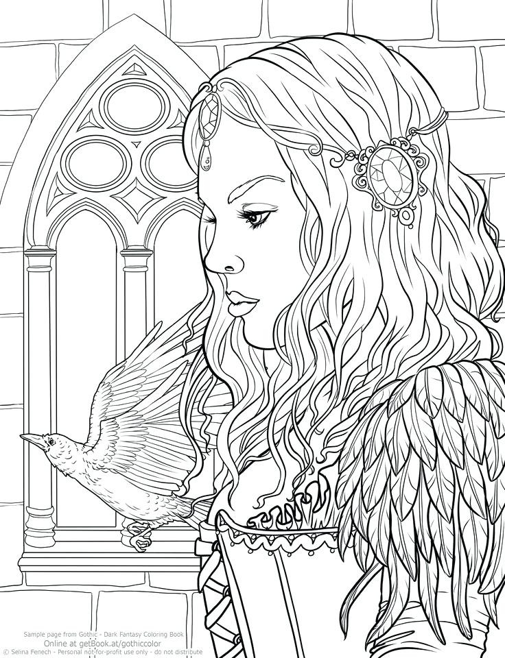 Detailed Coloring Pages For Girls
 Coloring Pages For Adults Disney at GetColorings