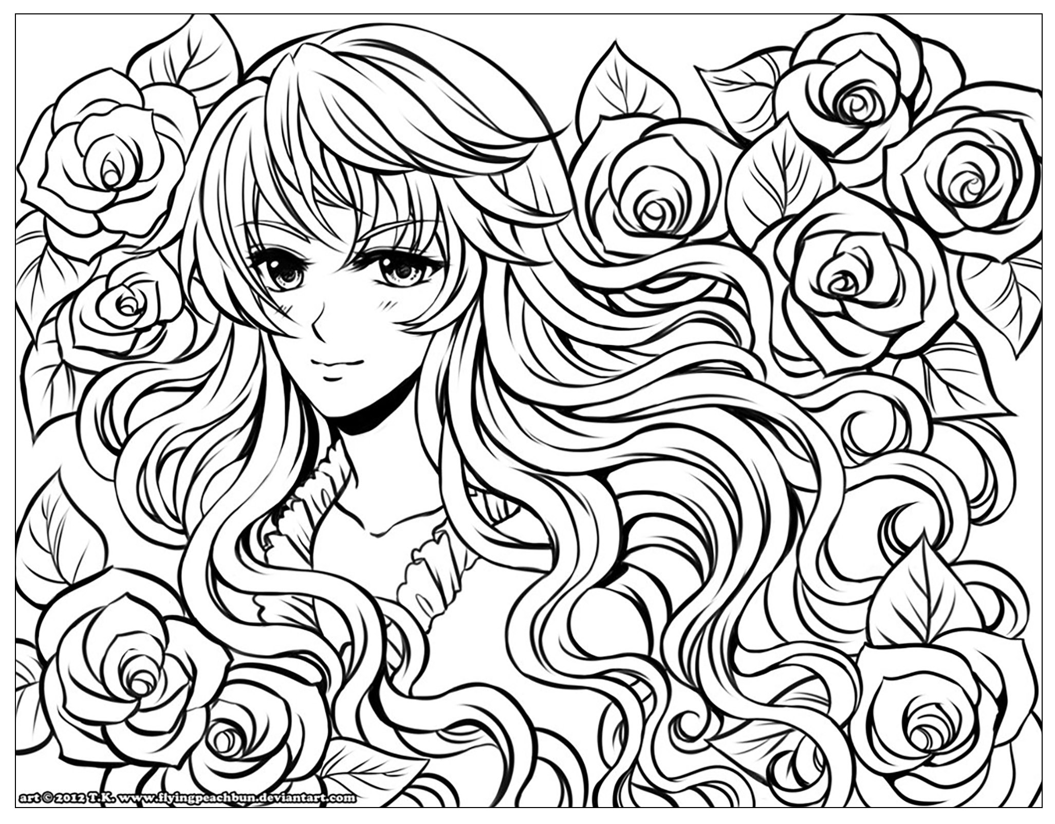 Detailed Coloring Pages For Girls
 Detailed Coloring Pages For Girls at GetColorings