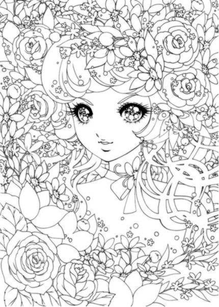 Detailed Coloring Pages For Teenage Girls
 Detailed Japanese Shoujo colouring pages