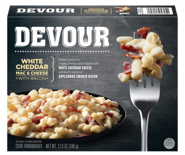 Devour Microwave Dinners
 Kraft Heinz Introduces New "Devour" Frozen Meal Line