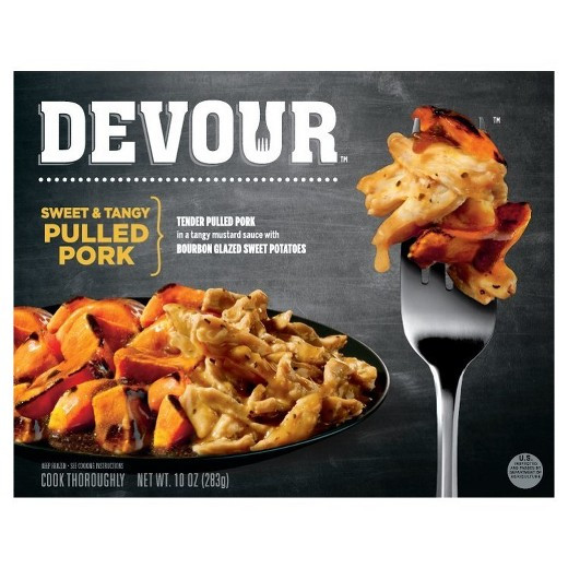 Devour Microwave Dinners
 Devour Sweet & Tangy Pulled Pork 10oz Tar