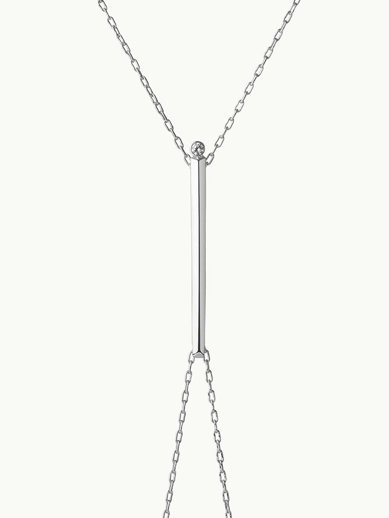 Diamond Body Jewelry
 Aracelis Diamond Body Chain in Sterling Silver – Diaboli Kill