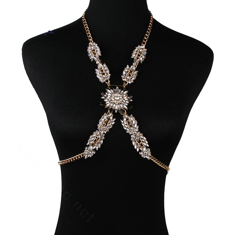 Diamond Body Jewelry
 Buy Wholesale Simple Diamond Flower Pendant Necklace