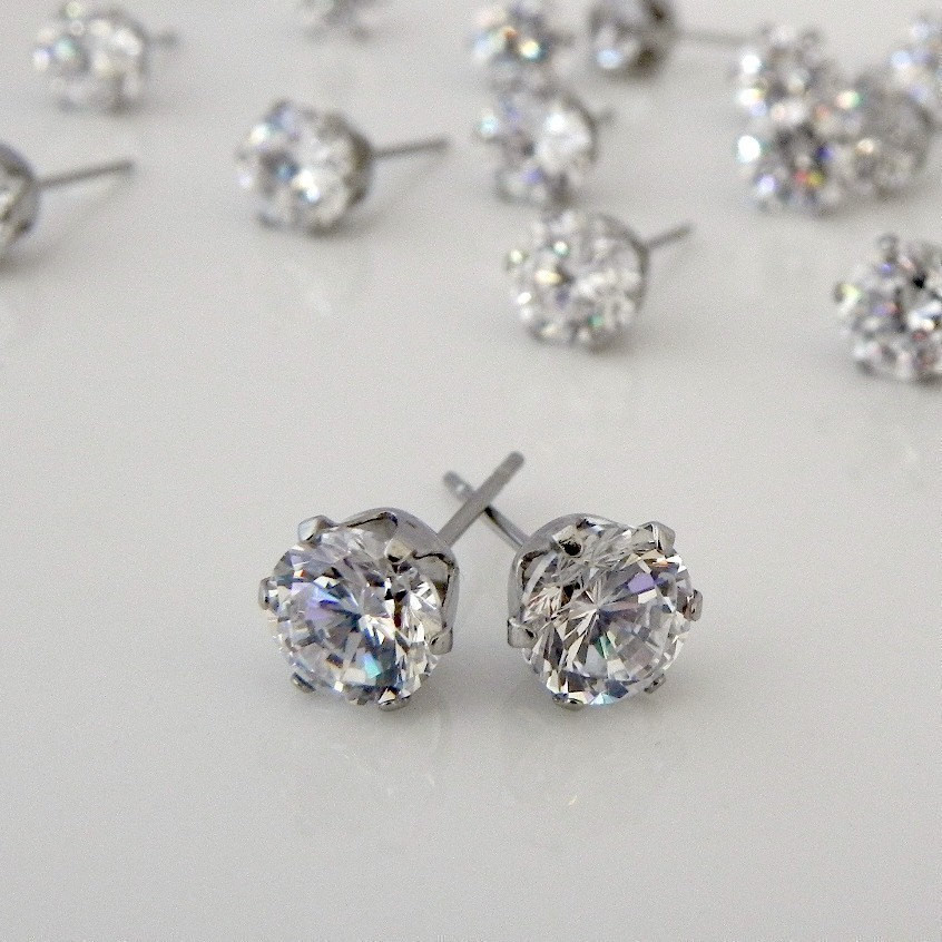 Diamond Earring For Men
 Mens earrings men s brilliant cut diamond cz stud