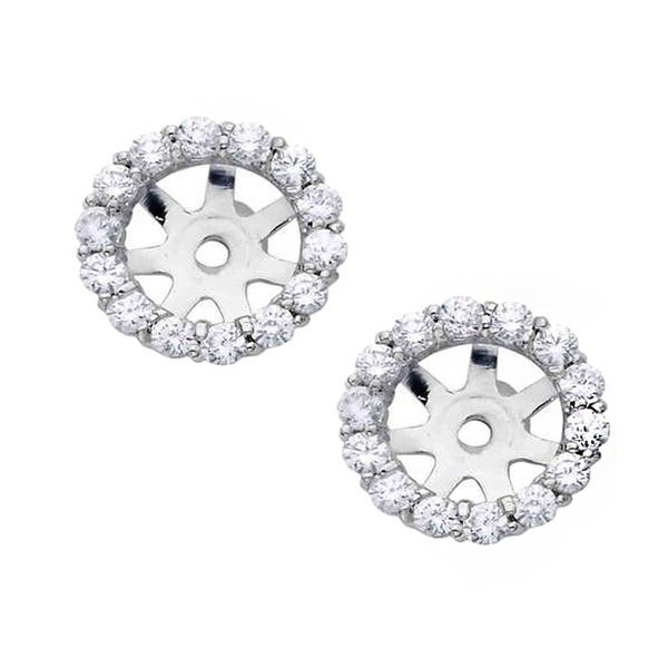Diamond Stud Earring Jackets
 Shop 14k White Gold 4 5ct TDW Diamond Stud Earring Jackets