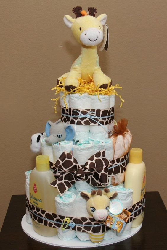 Diaper Gift Ideas For Baby Shower
 Giraffe Diaper Cake