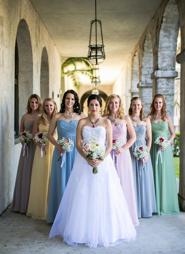 Different Colored Wedding Dresses
 20 Mismatched Bridesmaid Dresses for Wedding 2015