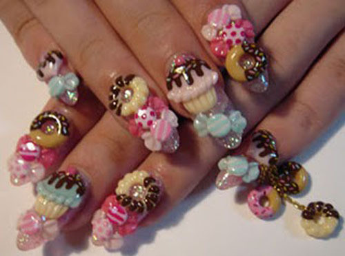 Different Nail Styles
 Nail Designs Different Nail Styles e Hand 3d nails