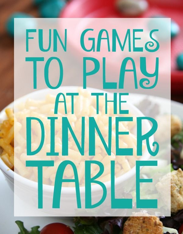 Dinner Party Games Ideas
 Fun Games to Play at the Dinner Table