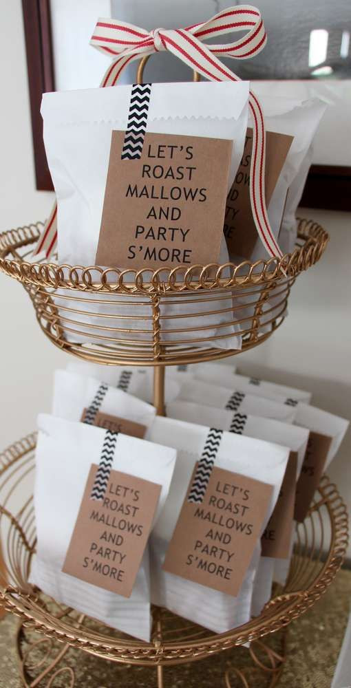 Dinner Party Gifts Ideas
 S mores favors at a farm to table dinner party See more