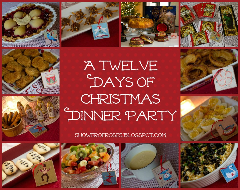 Dinner Party Ideas For 12
 Shower of Roses Our Twelve Days of Christmas Dinner Party