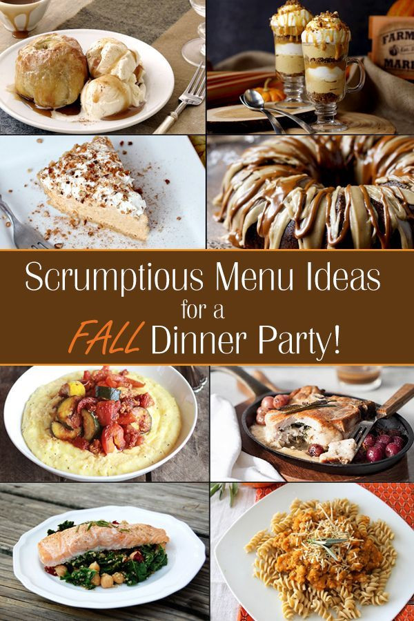 Dinner Party Meal Ideas
 Fall Dinner Party Menu Ideas Ideas for throwing a fall