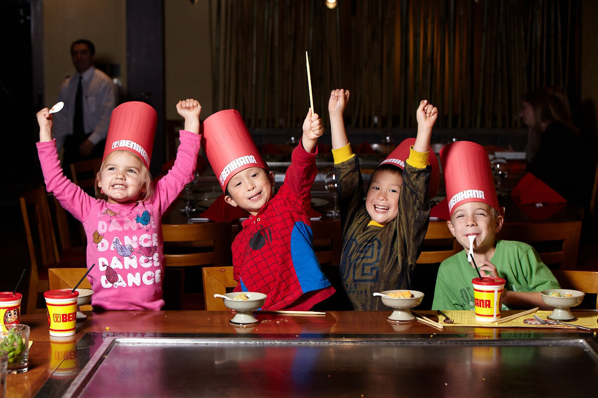 Dinner Party With Kids
 Sushi & Japanese Steakhouse Teppanyaki Restaurant