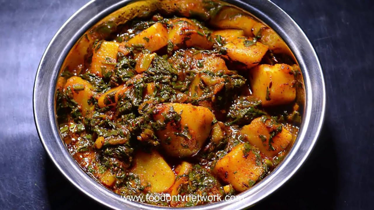 Dinner Recipes Indian Veg
 Aloo Palak Recipe