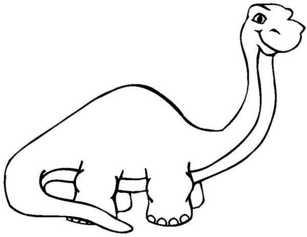 Dinosaur Coloring Pages For Toddlers
 long neck dinosaur coloring pages for kids