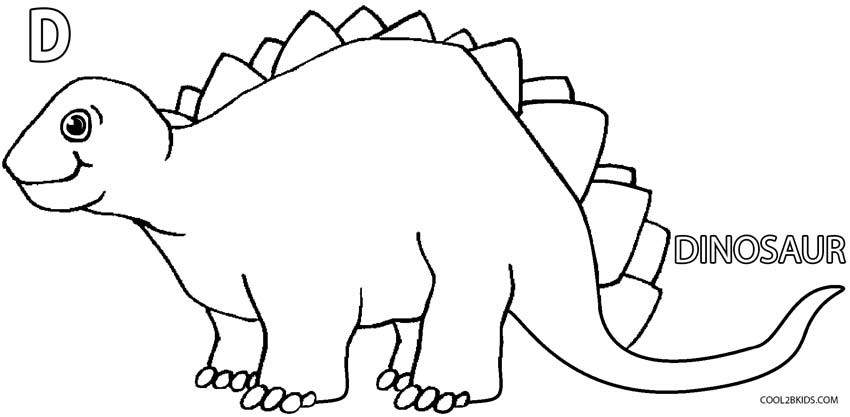 Dinosaur Coloring Pages For Toddlers
 Printable Dinosaur Coloring Pages For Kids