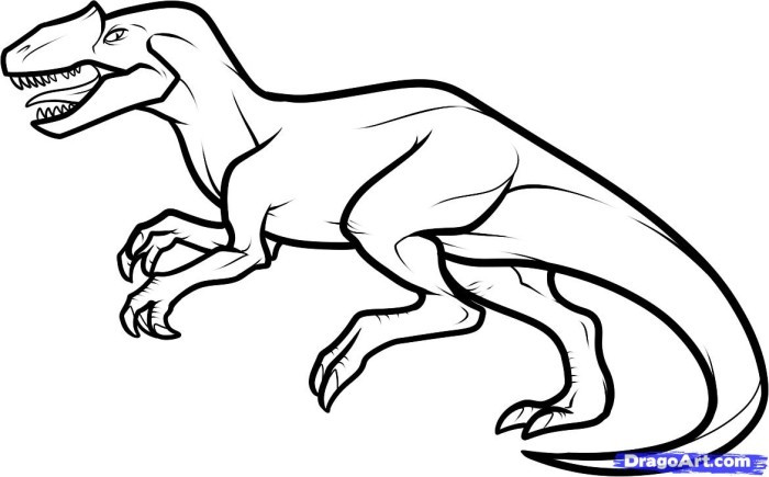 Dinosaur Coloring Pages For Toddlers
 Realistic Dinosaur Coloring Pages