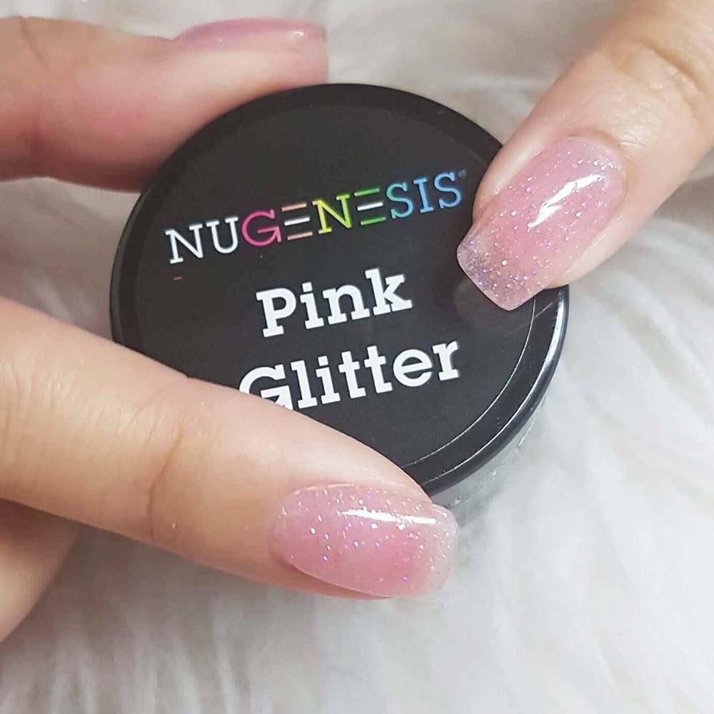 Dip Glitter Nails
 Dip Powder Nails NuGenesis Nails Pink Glitter