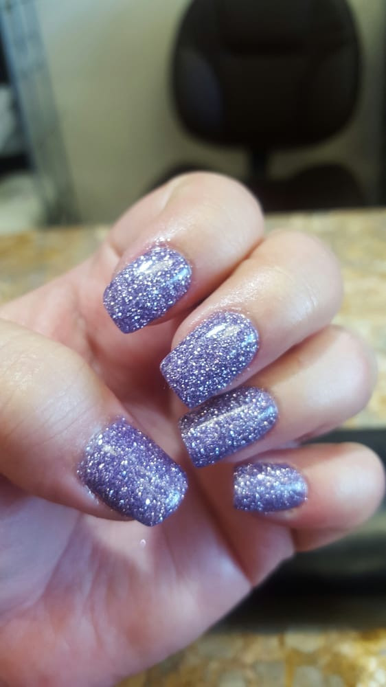 Dip Glitter Nails
 Purple glitter dip gel nails This was 39 Yelp