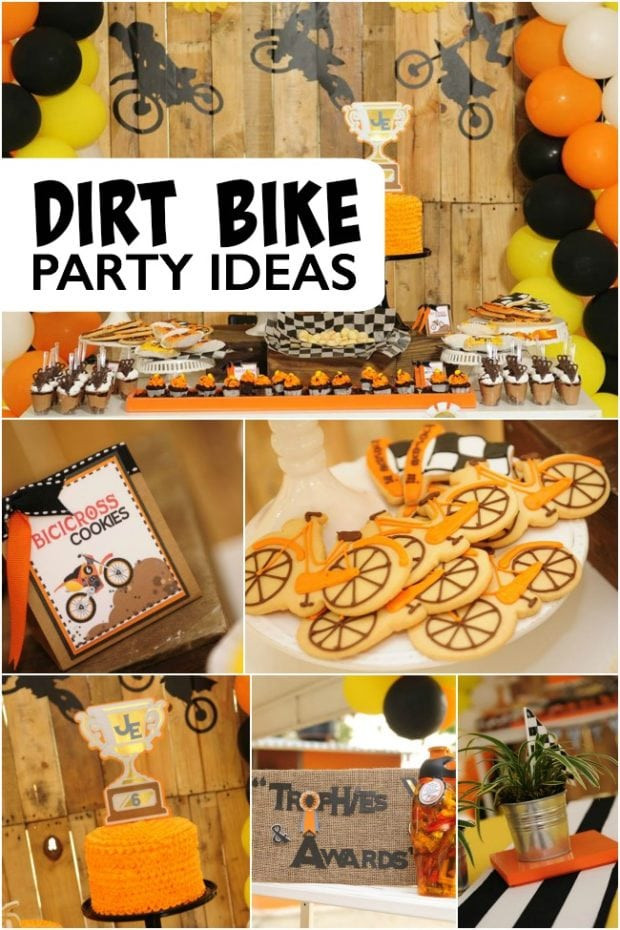 Dirt Bike Birthday Decorations
 Bike Themed Birthday Party Spaceships and Laser Beams