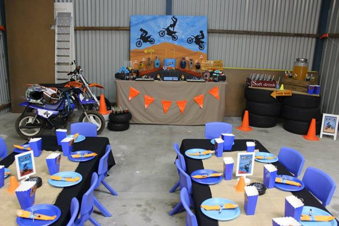 Dirt Bike Birthday Decorations
 Kara s Party Ideas Dirt Bike Themed Birthday Party with