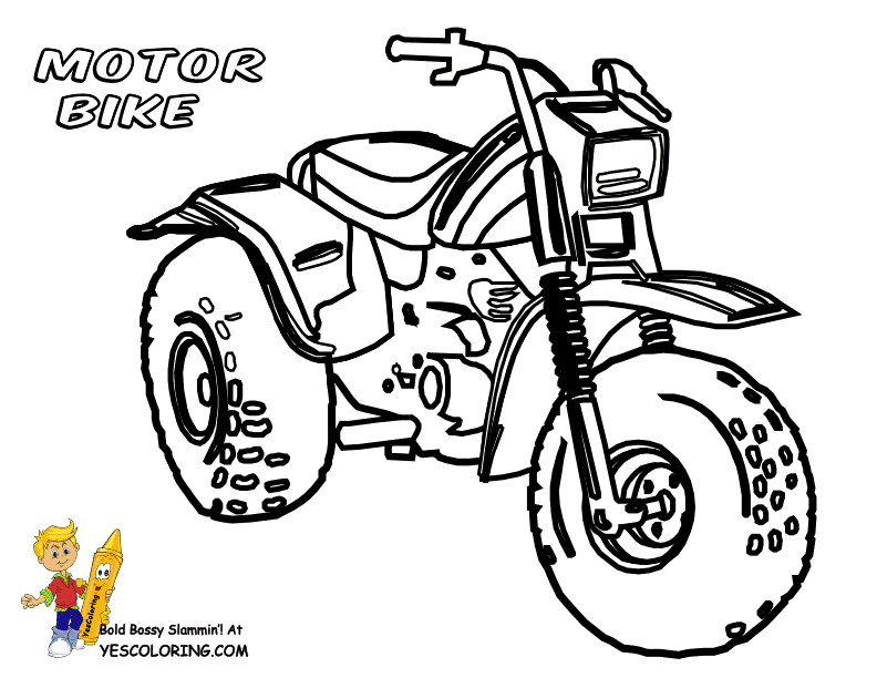Dirt Bike Coloring Pages Boys
 Dirt Bike Printable Coloring Pages For Kids And For