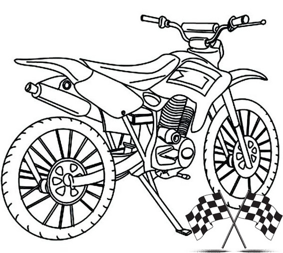 Dirt Bike Coloring Pages Boys
 Cool dirt bike coloring pages