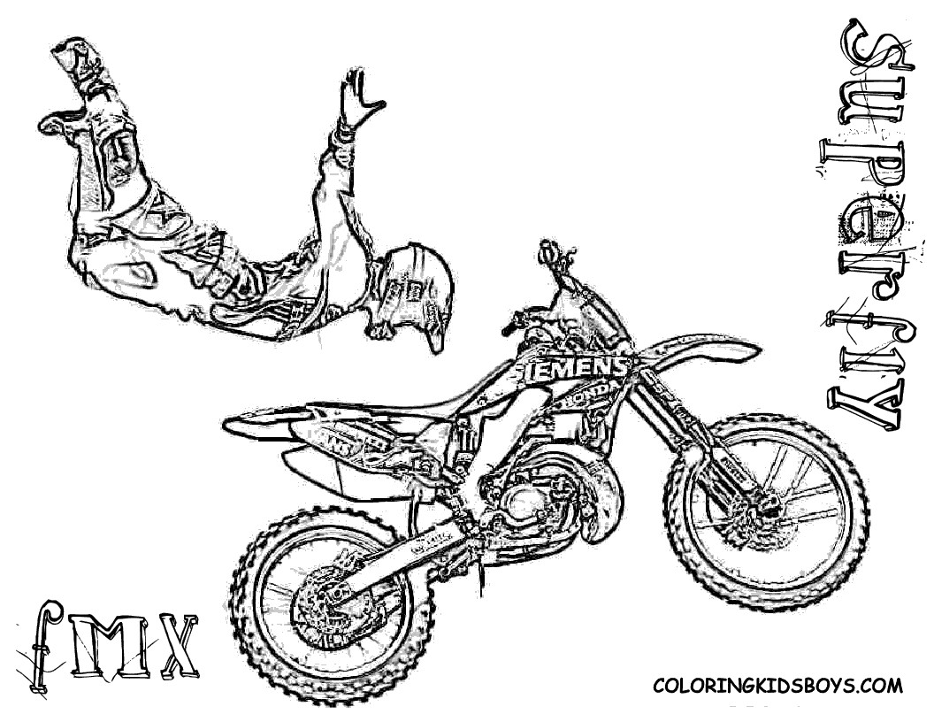 Dirt Bike Coloring Pages Boys
 coloring kids boys that i can print