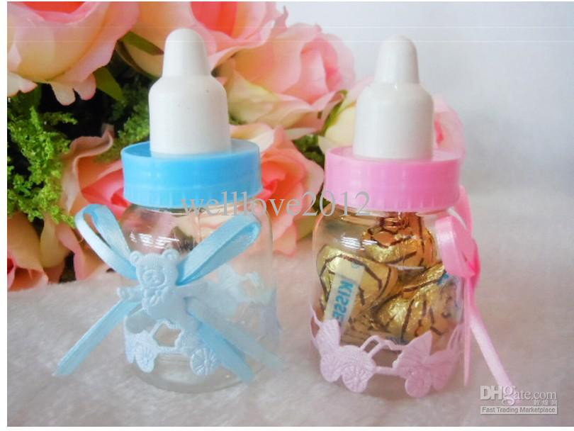 Discount Baby Shower Party Supply
 Wholesale New Baby Shower Favors Little Bottle Baptism