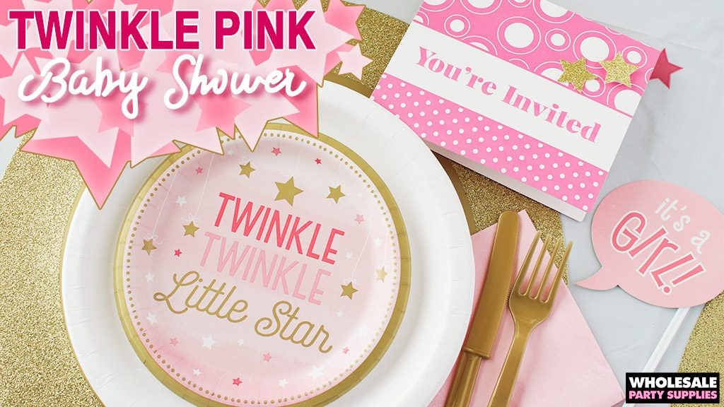 Discount Baby Shower Party Supply
 Twinkle Twinkle Pink Baby Shower