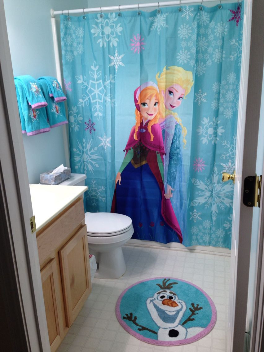 Disney Bathroom Decor
 Frozen bathroom decor from Tar