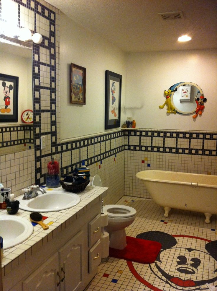 Disney Bathroom Decor
 disney mickey mouse bathroom home decor designs ideas