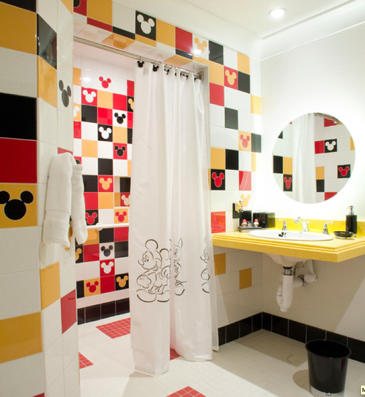 Disney Bathroom Decor
 Mickey Mouse Decorating on a Cheapskate Princess Bud