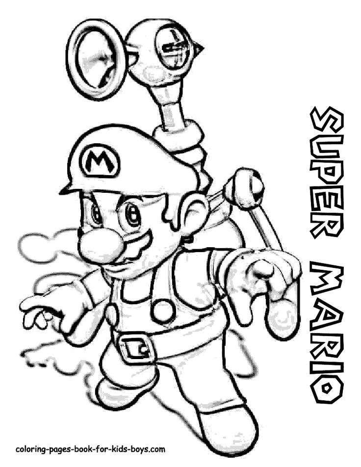 Disney Coloring Pages For Boys
 Free Mario Printables